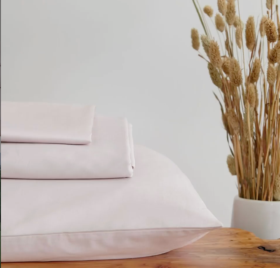 If Only Home Luxury Organic Cotton Sheets - Pink Salt